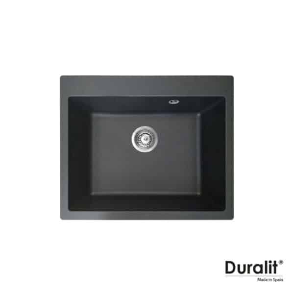 Νεροχυτης συνθετικος 60x50 duralit graphite - Image 1