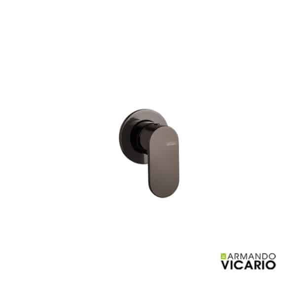 Μίκτης εντοιχιζόμενος 1 εξοδου slim vicario black chrome - Image 1