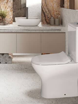 Ceramita Bergamo Rimless Λεκάνη Χαμηλής Πιέσεως 61cm