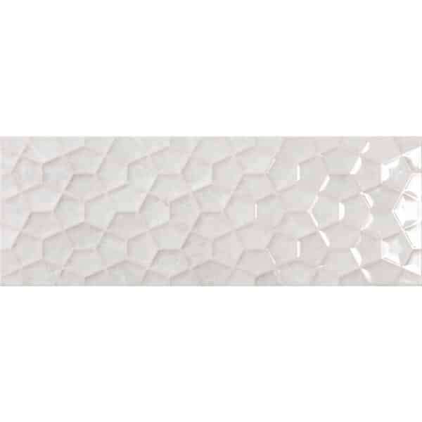 Πλακάκι ARIANA White Rlv KARAG 25x70cm - Image 1