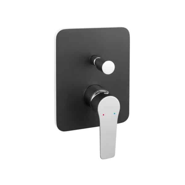 Μίκτης ντους 2 εξόδων Black/Chrome ADORE BDR7PBLC FERRO - Image 1