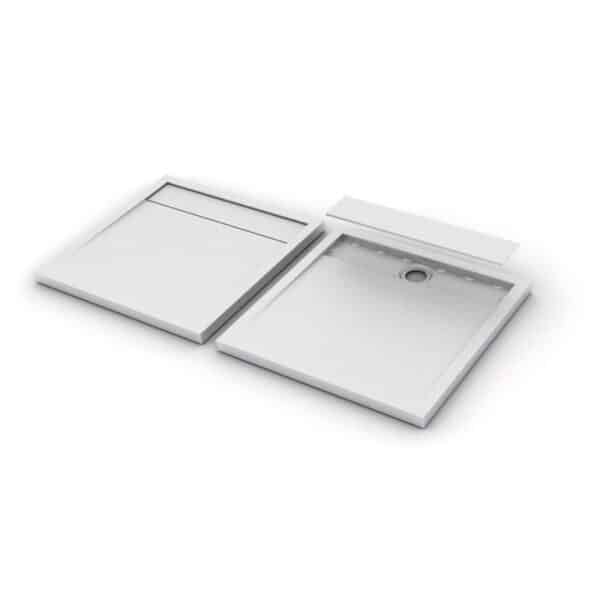 Ντουζιέρα ημικυκλική ακρυλική ELEMENT KARAG 80x80x5,5cm - Image 1