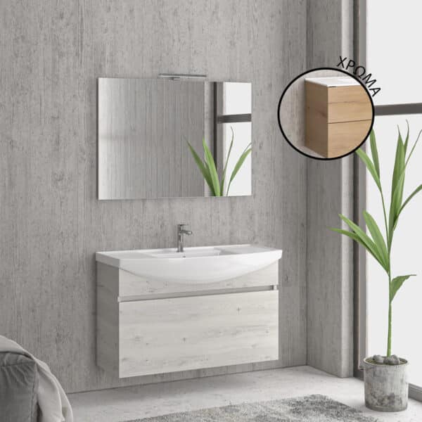 Βάση με συρτάρι Elvezia 8502 NEW BIANNA 100 KARAG 98x35x63cm - Image 1