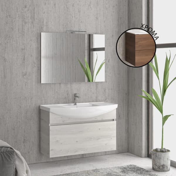 Βάση με συρτάρι Brown 8702 NEW BIANNA 100 KARAG 98x35x63cm - Image 1