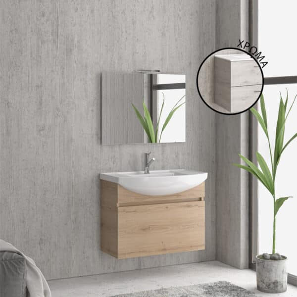 Βάση με συρτάρι Ice Oak 8902 NEW BIANNA 80 KARAG 62x35x63cm - Image 1