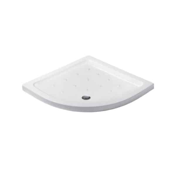 Ντουζιέρα ημικυκλική πορσελάνης PORCELAIN FLAT KARAG 90x90x6,5cm - Image 1