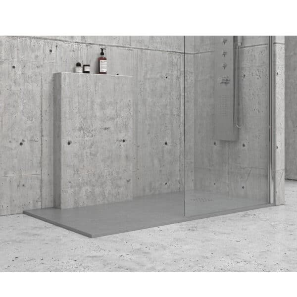 Ντουζιέρα ορθογώνια υψηλής αντοχής PIETRA Cemento KARAG 80x160x2,5cm - Image 1