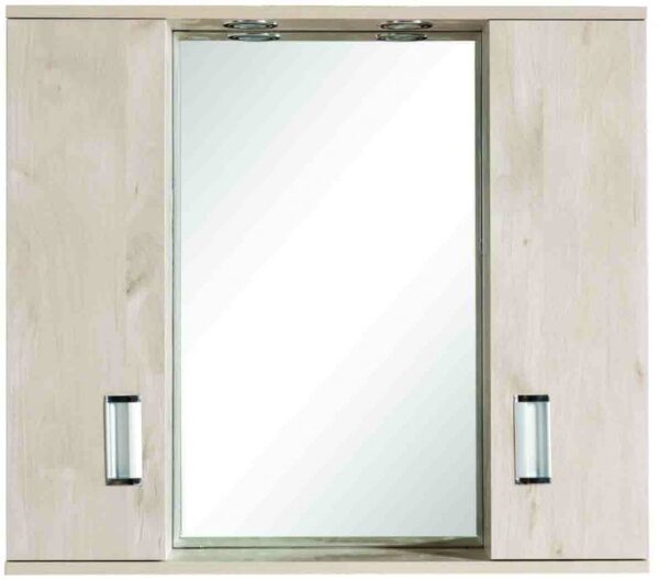 FINO II - ΕΡΜΑΡΙΟ PVC 77*68*13.5 ΜΕ ΔΥΟ ΦΩΤΑ BEIGE - Image 1
